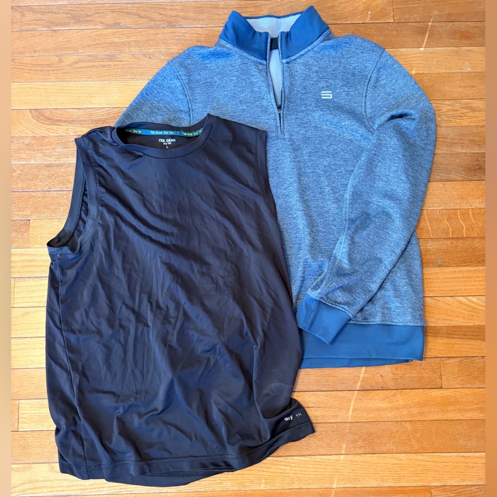 Tek Gear Tank and Three sixty six quarter zip
